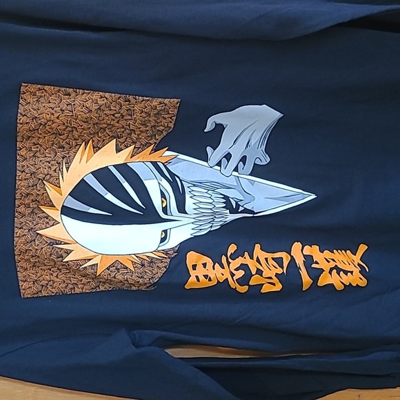 NWT Bleach Ichigo Orange Cutout Shirt Adult S - Picture 3 of 6